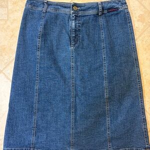 Tribal Classic Blue Denim Pencil Skirt